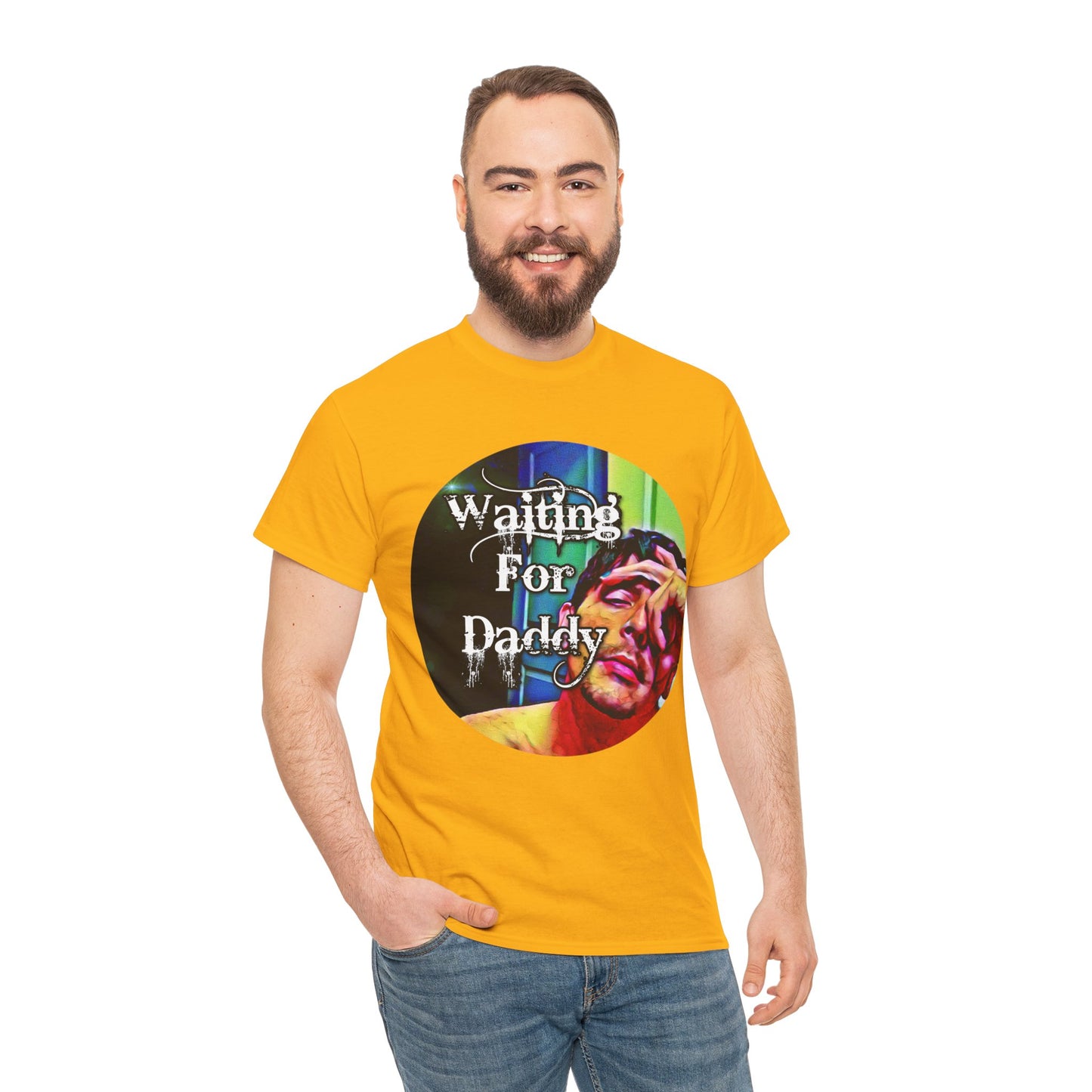 Waiting for Daddy Heavy Cotton T-Shirt