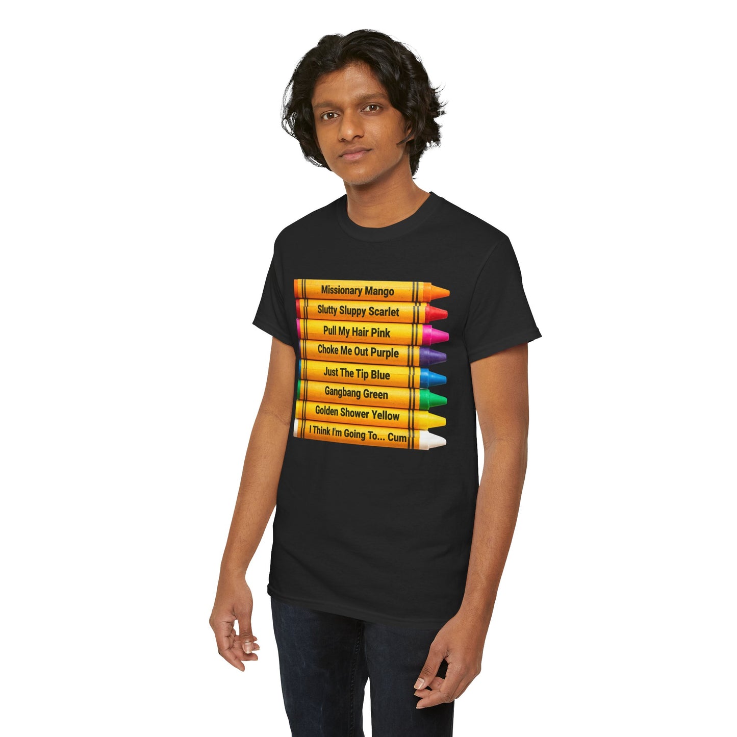 Naughty Crayons Heavy Cotton T-Shirt