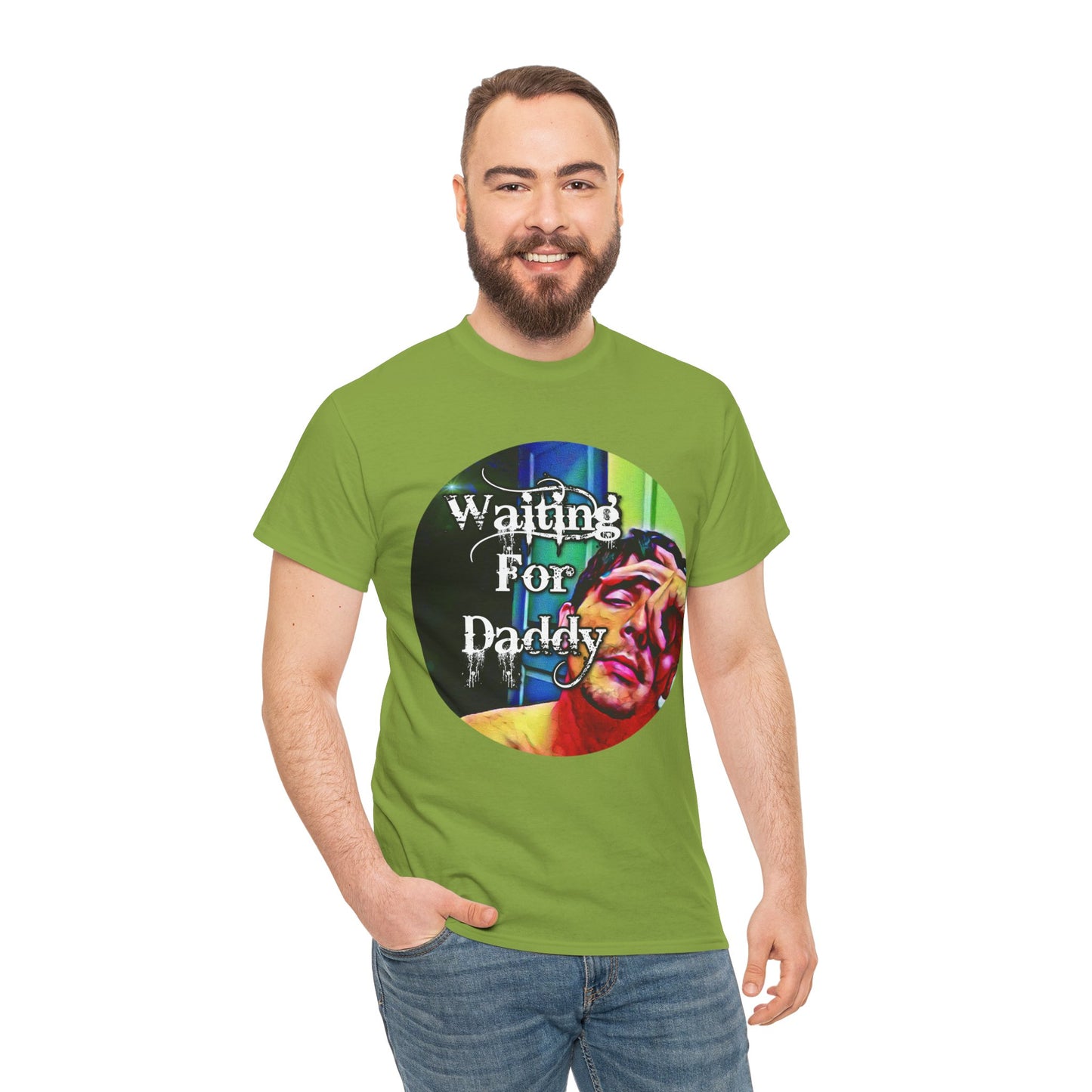 Waiting for Daddy Heavy Cotton T-Shirt