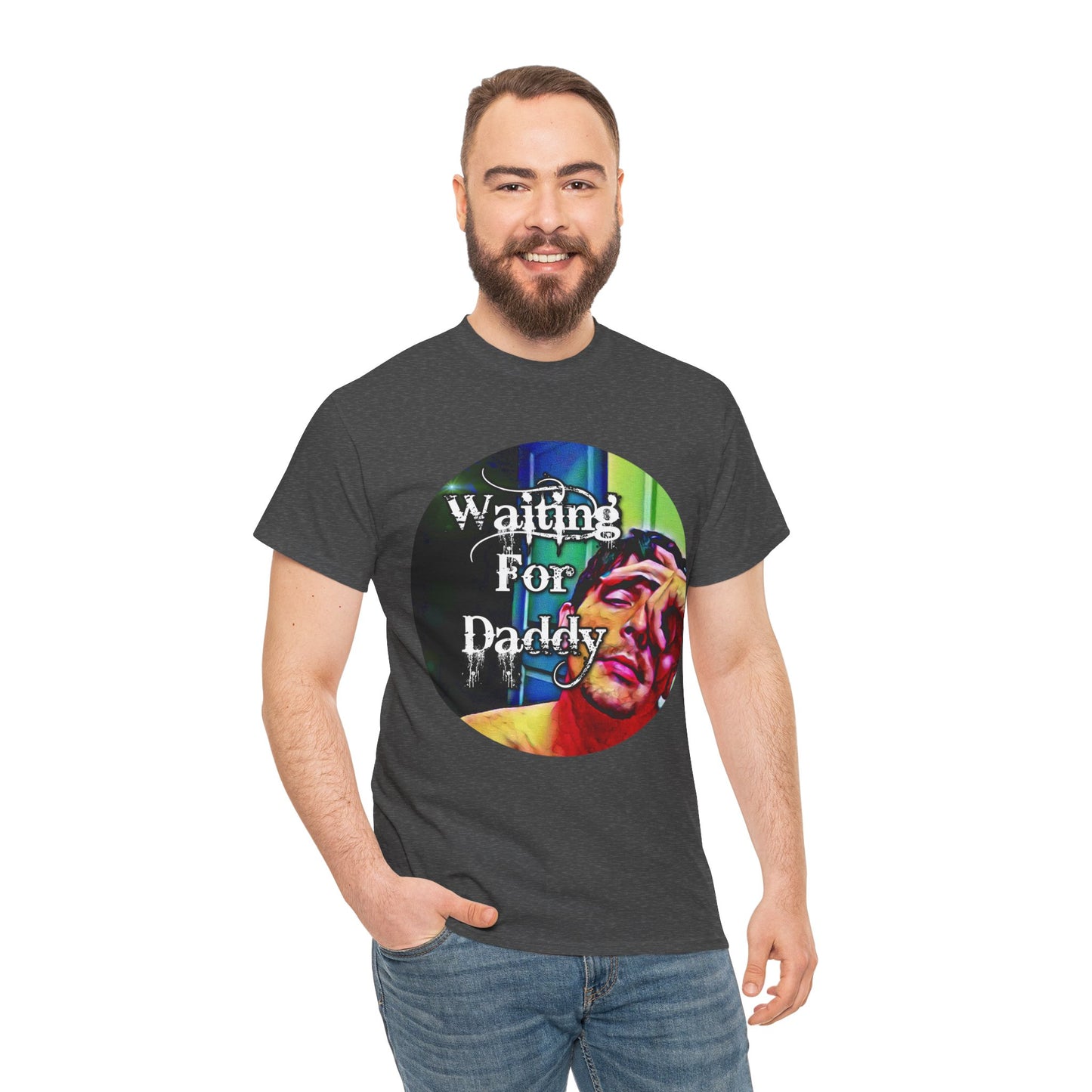 Waiting for Daddy Heavy Cotton T-Shirt