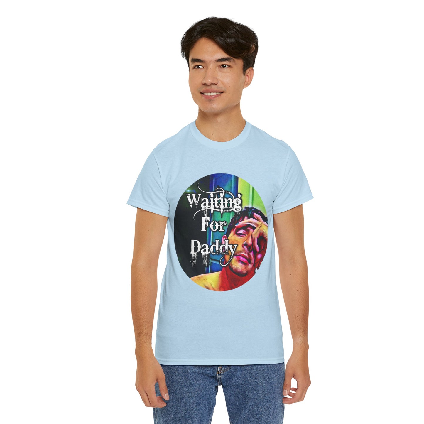 Waiting for Daddy Heavy Cotton T-Shirt