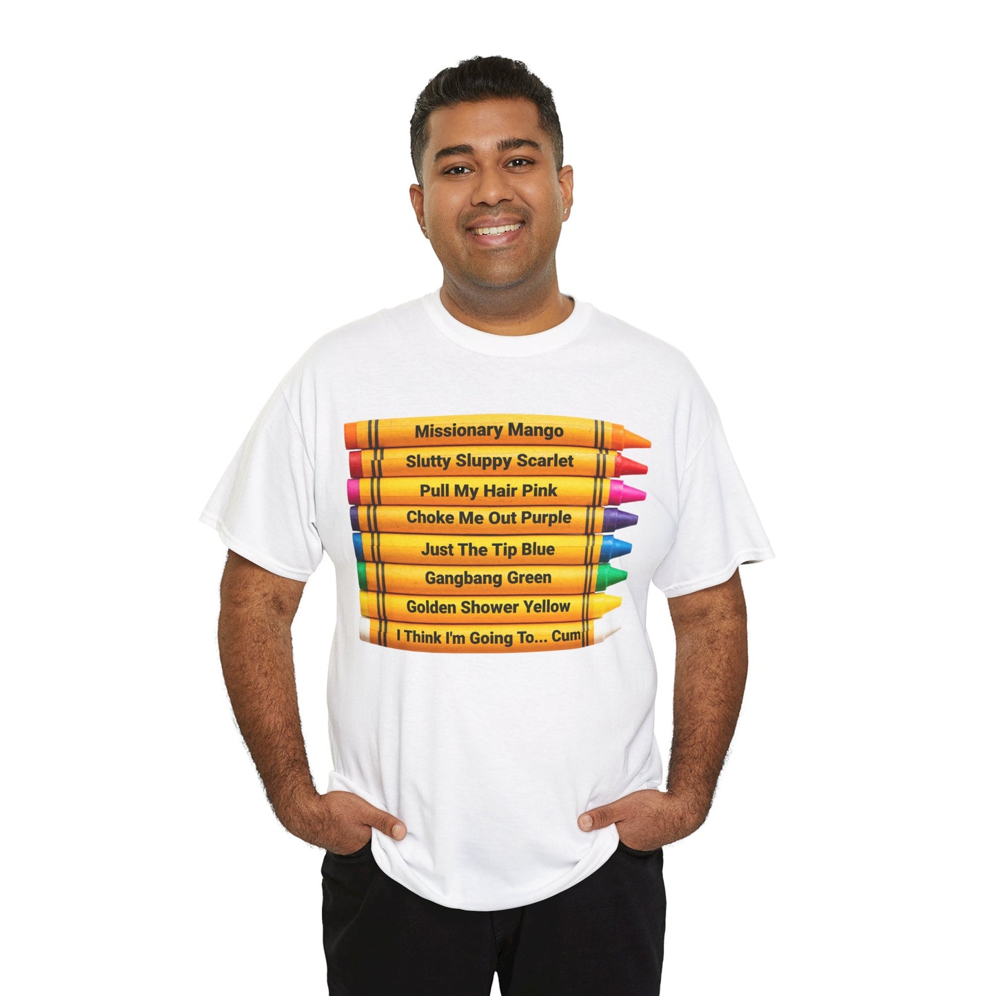 Naughty Crayons Heavy Cotton T-Shirt