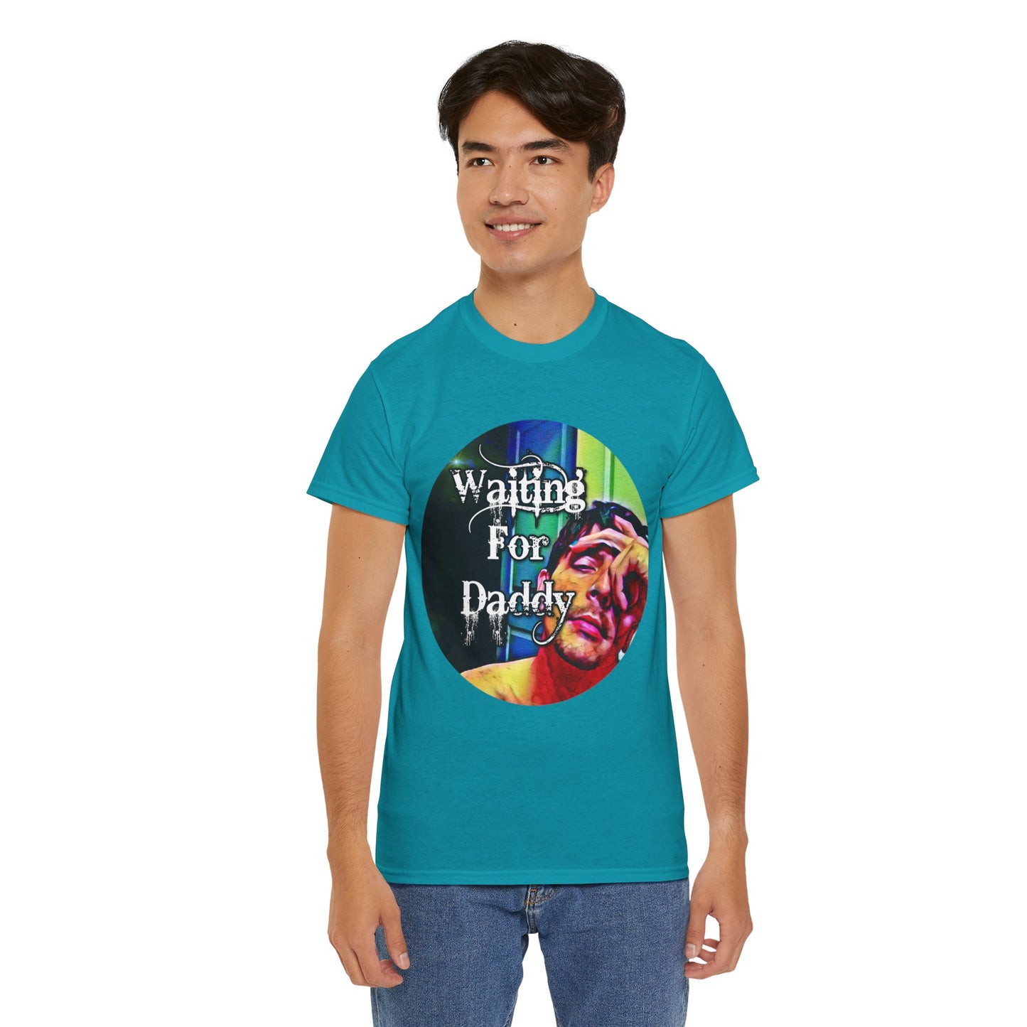 Waiting for Daddy Heavy Cotton T-Shirt