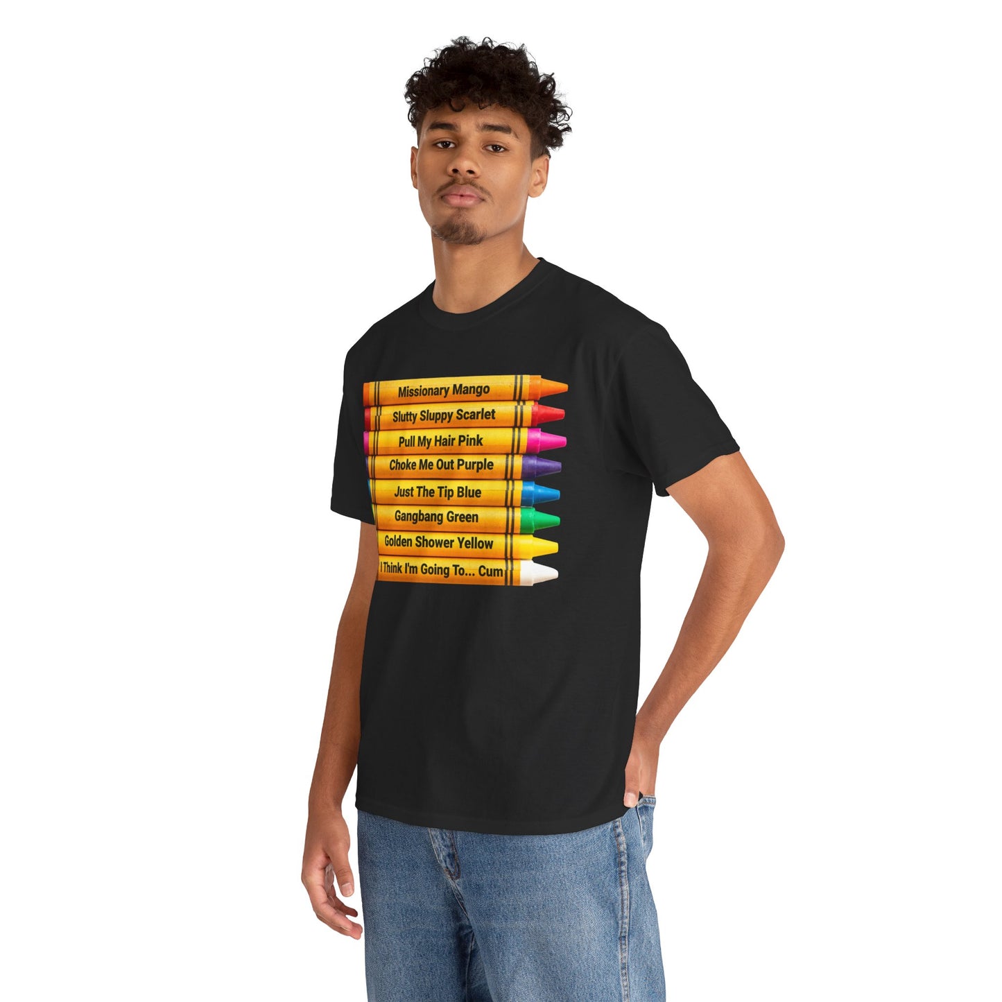 Naughty Crayons Heavy Cotton T-Shirt