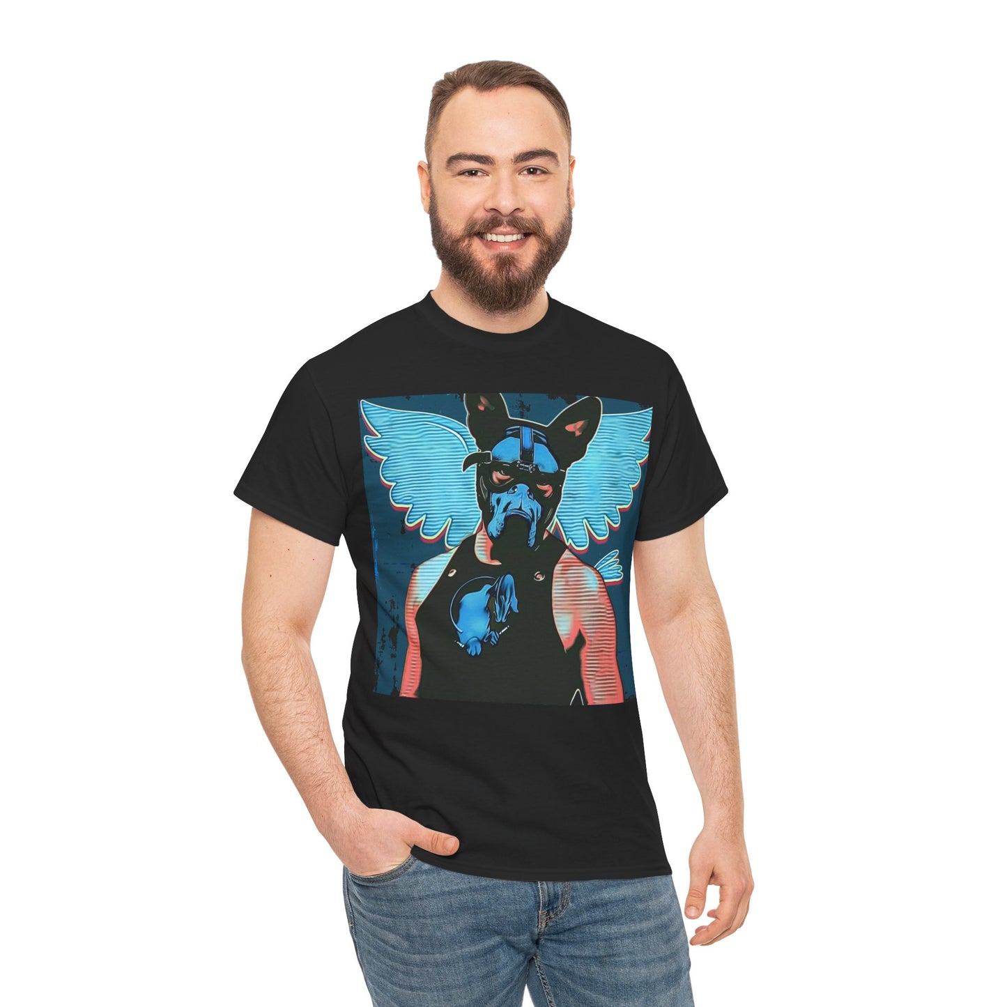 Winged Pup Heavy Cotton T-Shirt