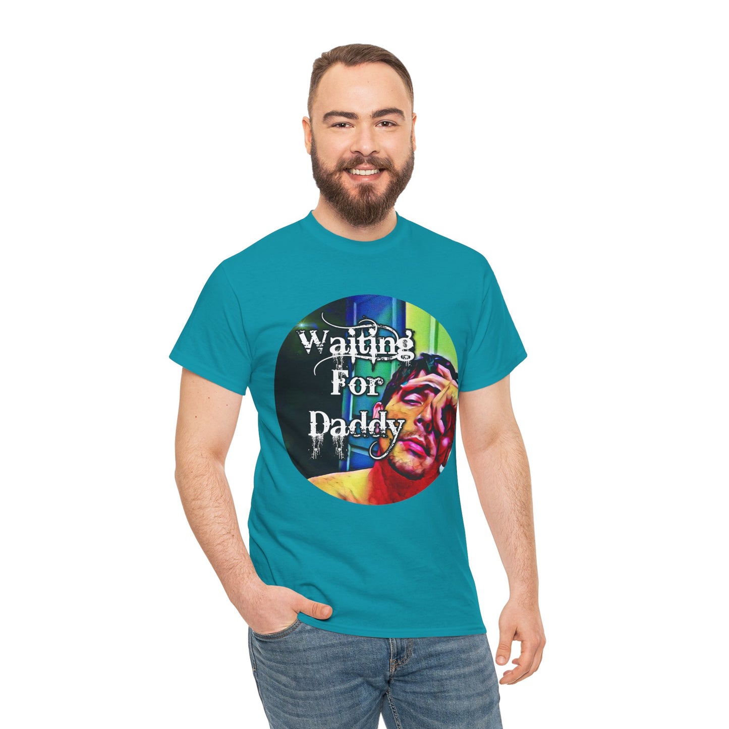 Waiting for Daddy Heavy Cotton T-Shirt