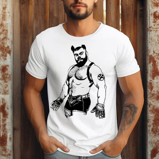 MuscleDaddy Ink Print Mens T-Shirt