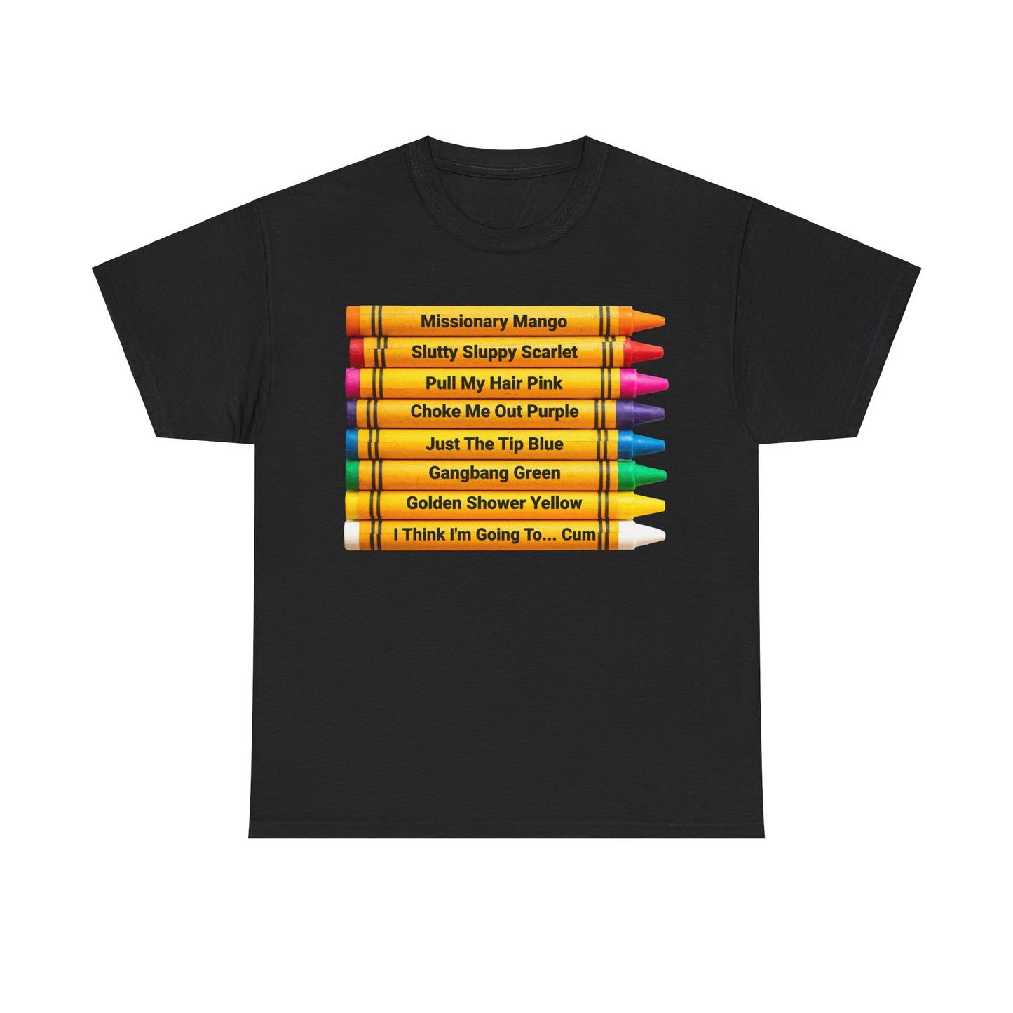 Naughty Crayons Heavy Cotton T-Shirt