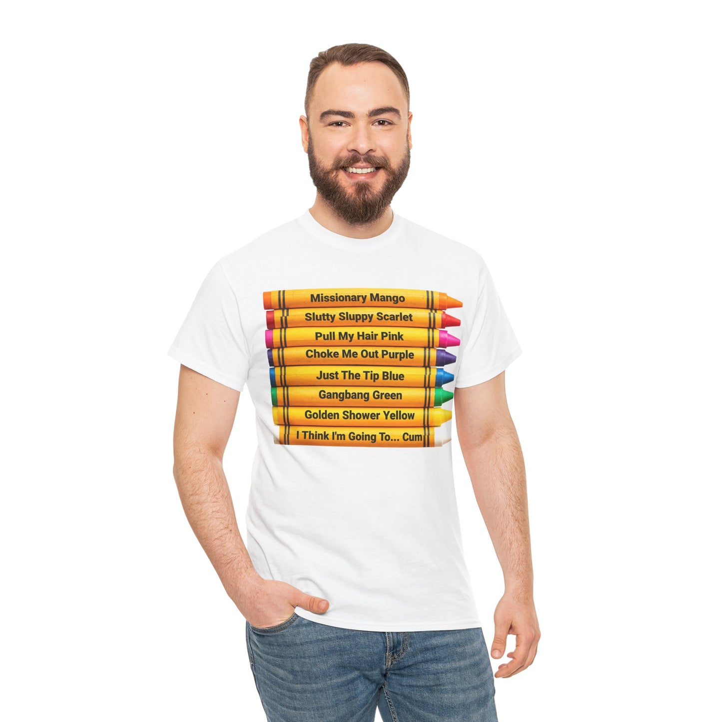 Naughty Crayons Heavy Cotton T-Shirt