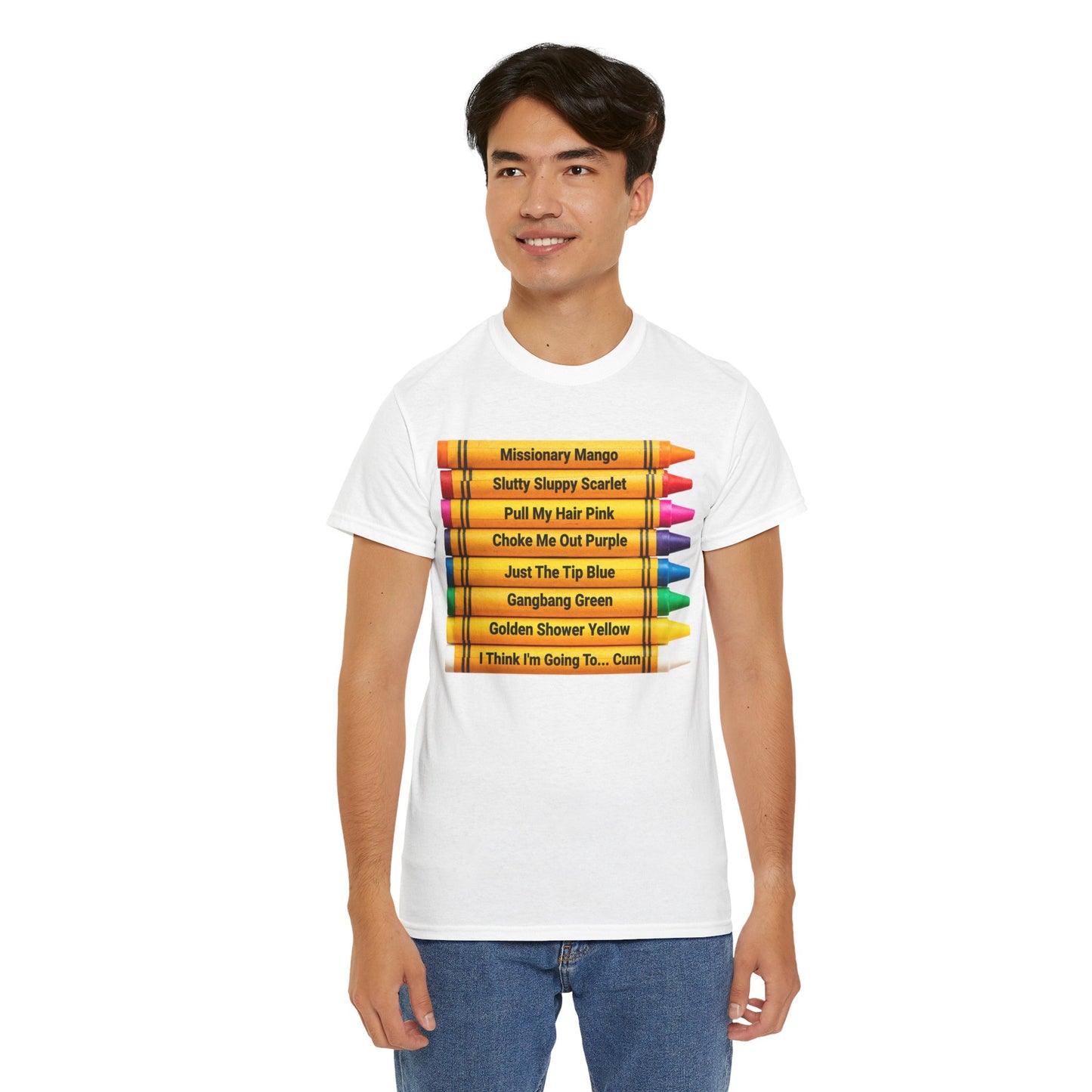 Naughty Crayons Heavy Cotton T-Shirt