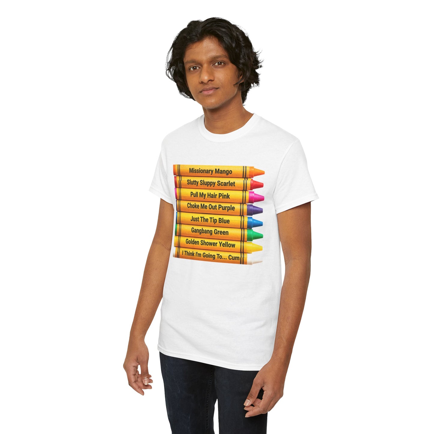 Naughty Crayons Heavy Cotton T-Shirt