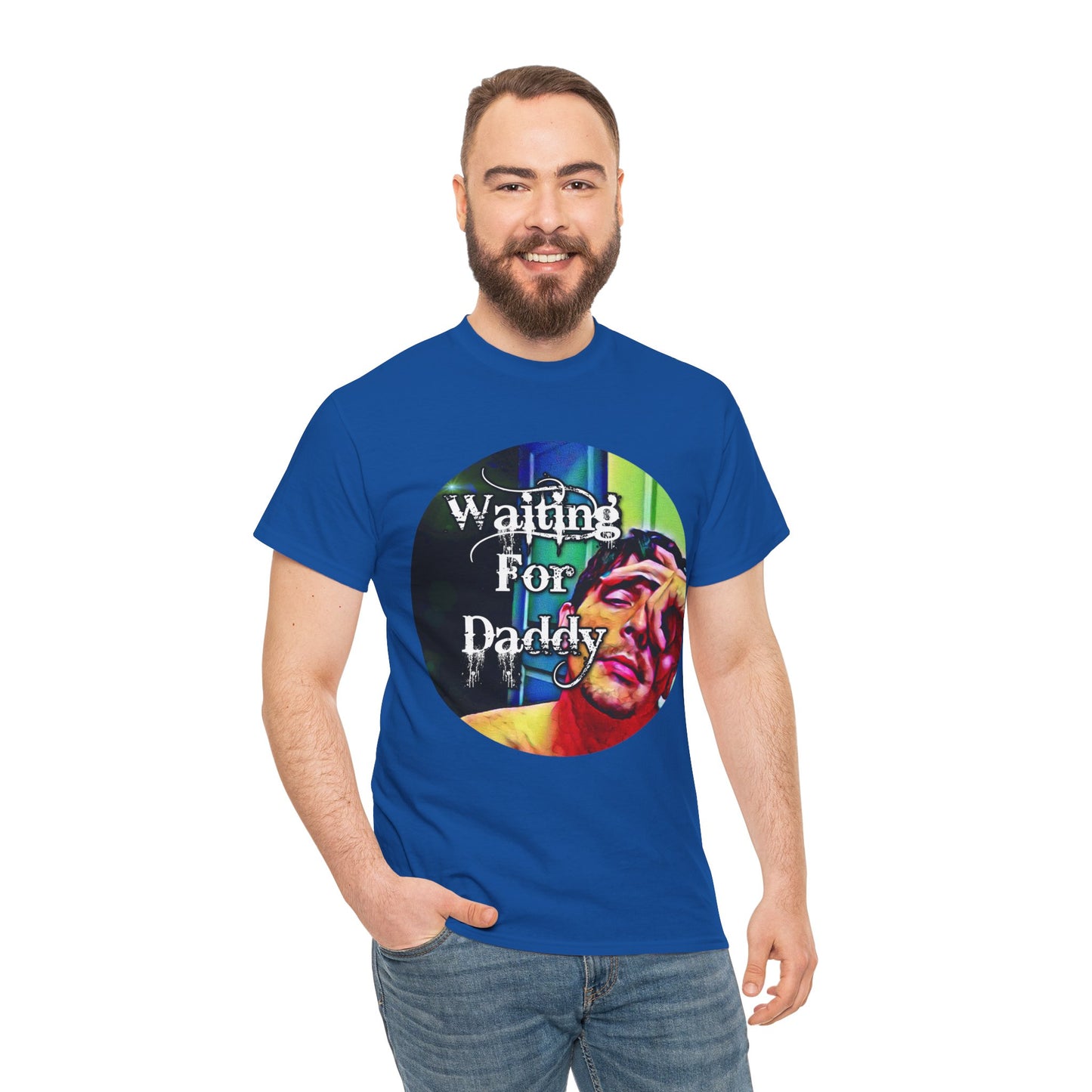 Waiting for Daddy Heavy Cotton T-Shirt