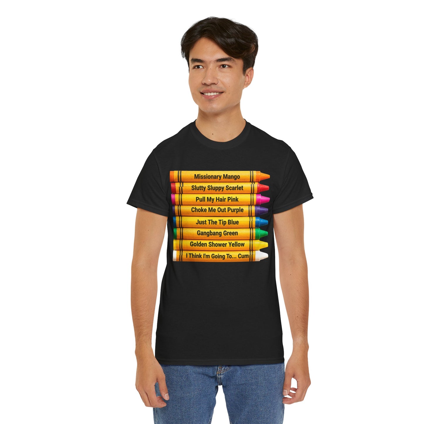 Naughty Crayons Heavy Cotton T-Shirt