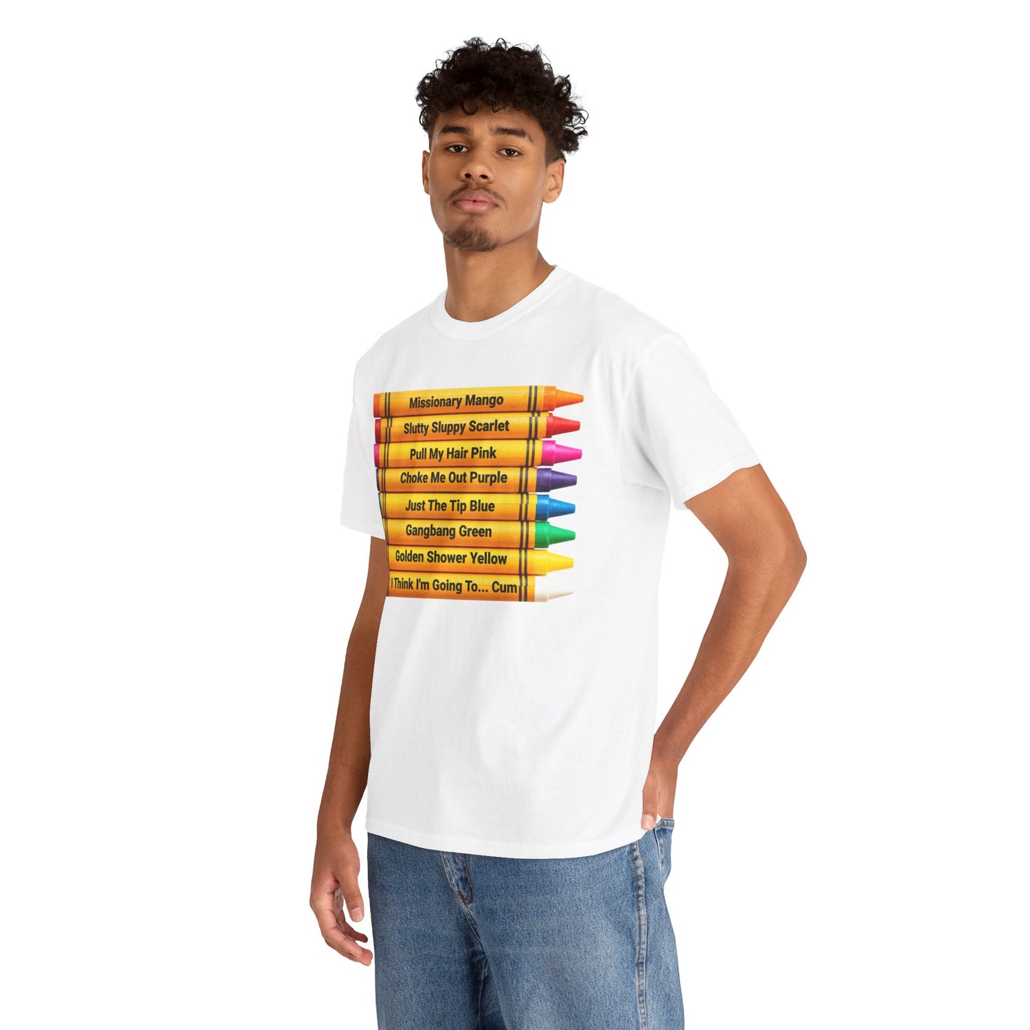 Naughty Crayons Heavy Cotton T-Shirt