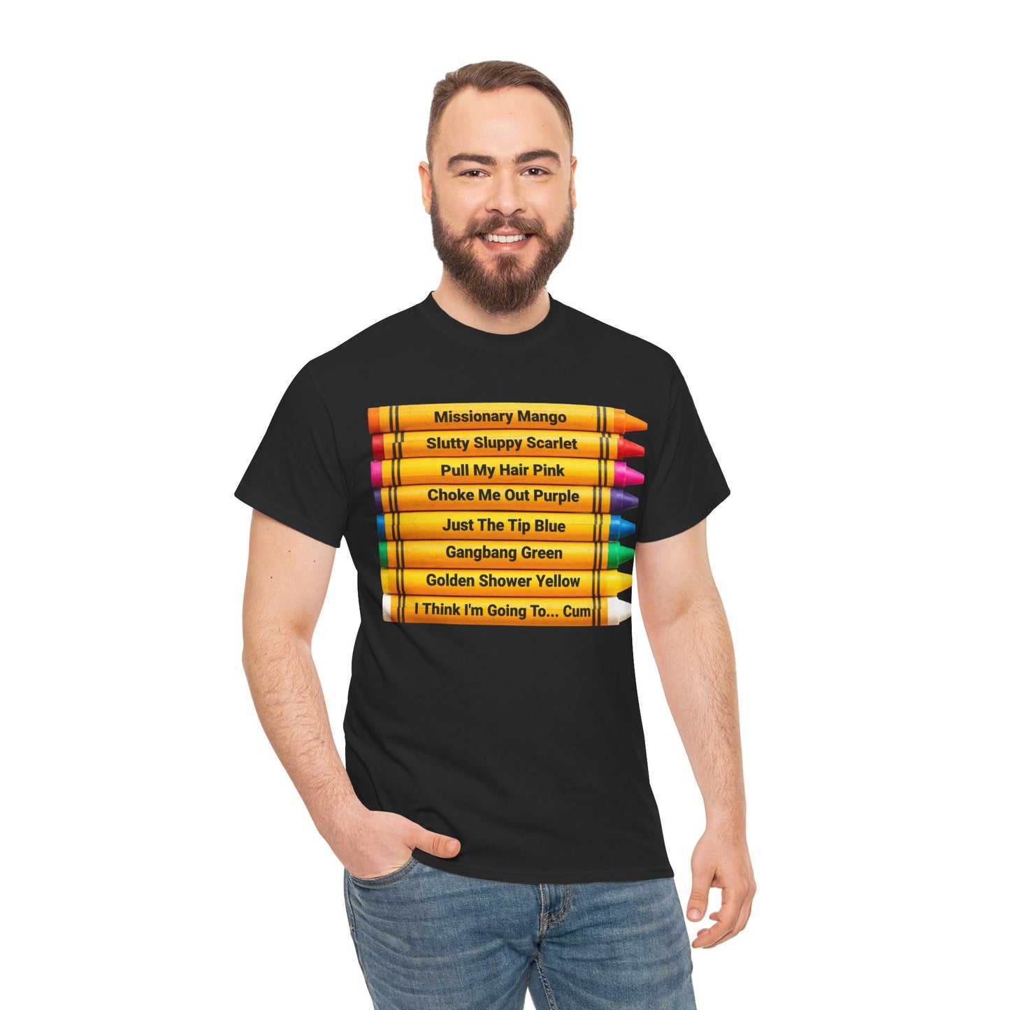 Naughty Crayons Heavy Cotton T-Shirt