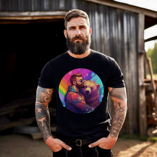 Gay Bear LGBT Bear Shirt "Bear Hug" T-Shirt